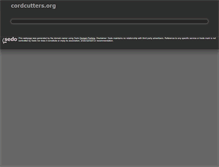 Tablet Screenshot of cordcutters.org